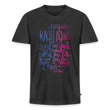 Cargar imagen en el visor de la galería, Men's V-Neck T-Shirt - heather anthracite