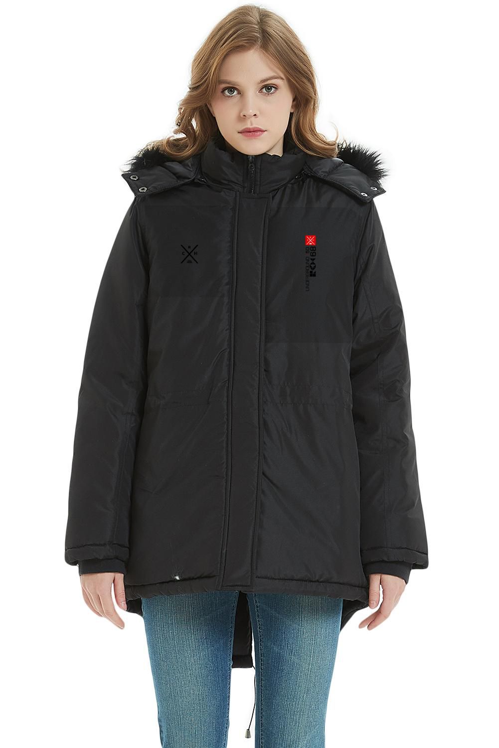 Hooded Parka Coat RCH ✖ (Black / Green)